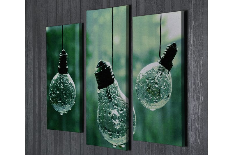 Dekorativ Canvasbilde 3 Deler - Flerfarget - Innredning - Bilder & kunst - Lerretsbilder