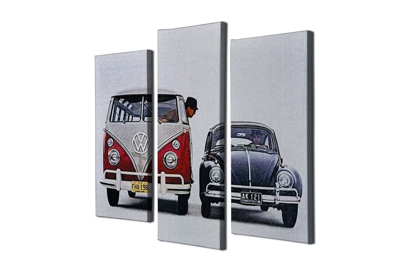 Dekorativ Canvasbilde 3 Deler - Flerfarget - Innredning - Bilder & kunst - Lerretsbilder