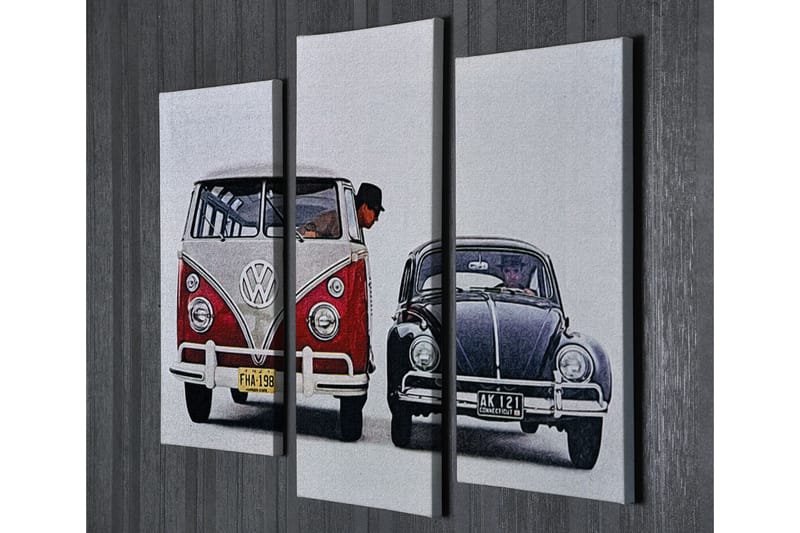 Dekorativ Canvasbilde 3 Deler - Flerfarget - Innredning - Bilder & kunst - Lerretsbilder