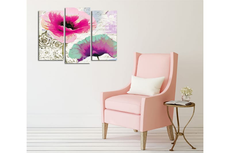 Dekorativ Canvasbilde 3 Deler - Flerfarget - Innredning - Bilder & kunst - Lerretsbilder