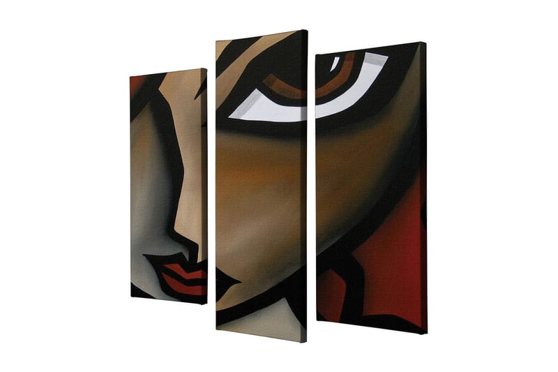 Dekorativ Canvasbilde 3 Deler - Flerfarget - Innredning - Bilder & kunst - Lerretsbilder