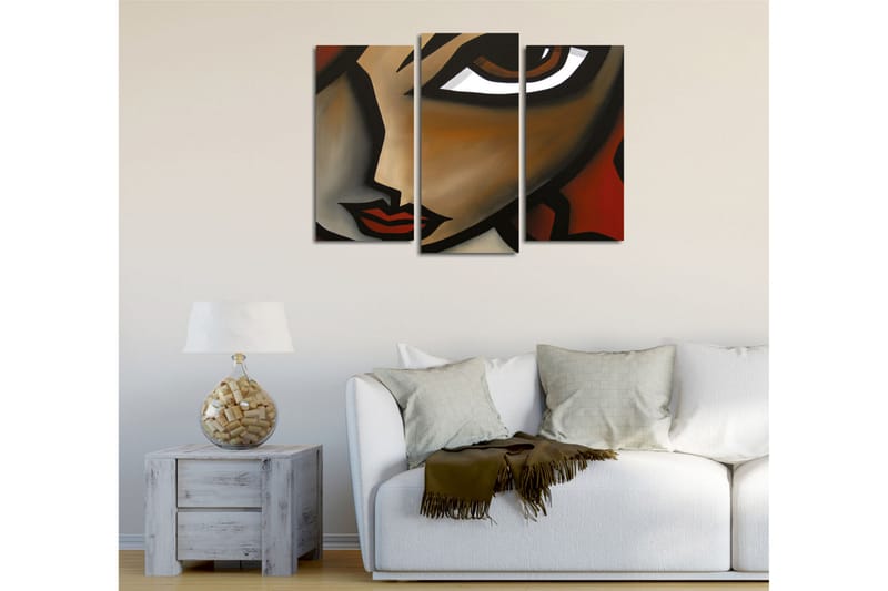 Dekorativ Canvasbilde 3 Deler - Flerfarget - Innredning - Bilder & kunst - Lerretsbilder