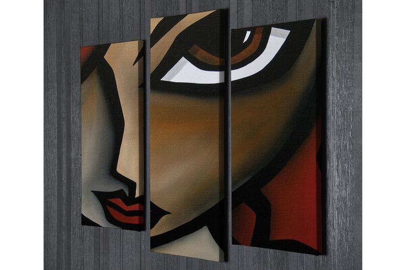 Dekorativ Canvasbilde 3 Deler - Flerfarget - Innredning - Bilder & kunst - Lerretsbilder
