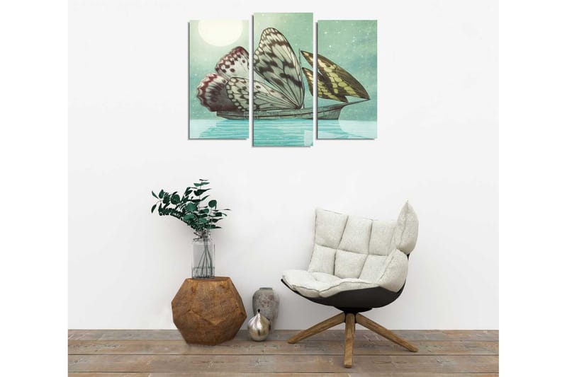 Dekorativ Canvasbilde 3 Deler - Flerfarget - Innredning - Bilder & kunst - Lerretsbilder
