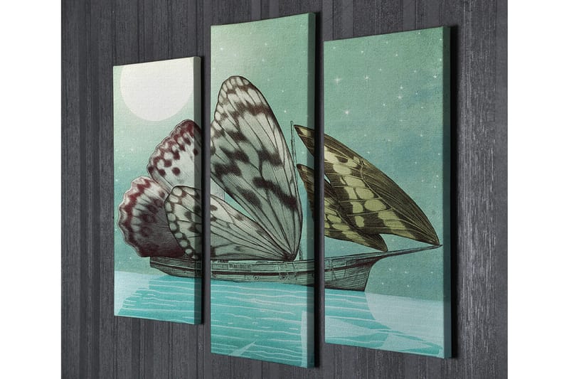 Dekorativ Canvasbilde 3 Deler - Flerfarget - Innredning - Bilder & kunst - Lerretsbilder