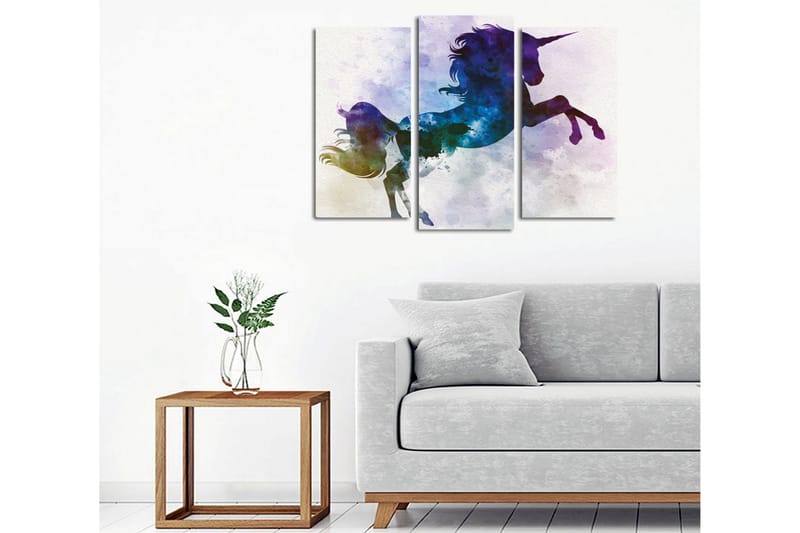 Dekorativ Canvasbilde 3 Deler - Flerfarget - Innredning - Bilder & kunst - Lerretsbilder