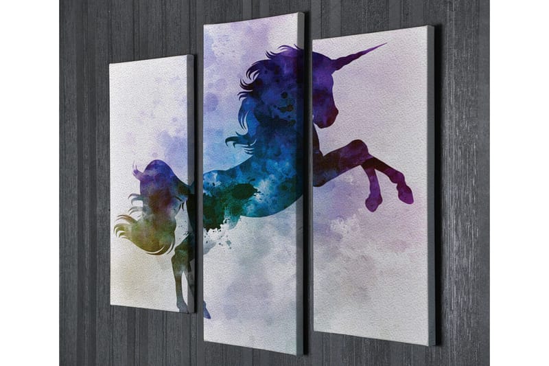 Dekorativ Canvasbilde 3 Deler - Flerfarget - Innredning - Bilder & kunst - Lerretsbilder