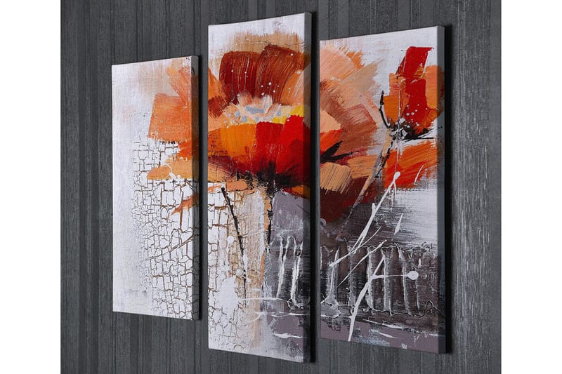 Dekorativ Canvasbilde 3 Deler - Flerfarget - Innredning - Bilder & kunst - Lerretsbilder