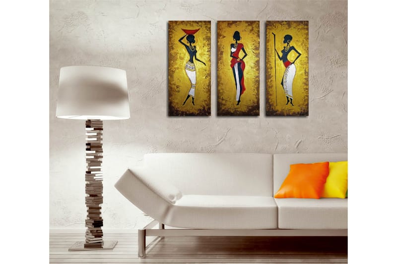 Dekorativ Canvasbilde 3 Deler - Flerfarget - Innredning - Bilder & kunst - Lerretsbilder