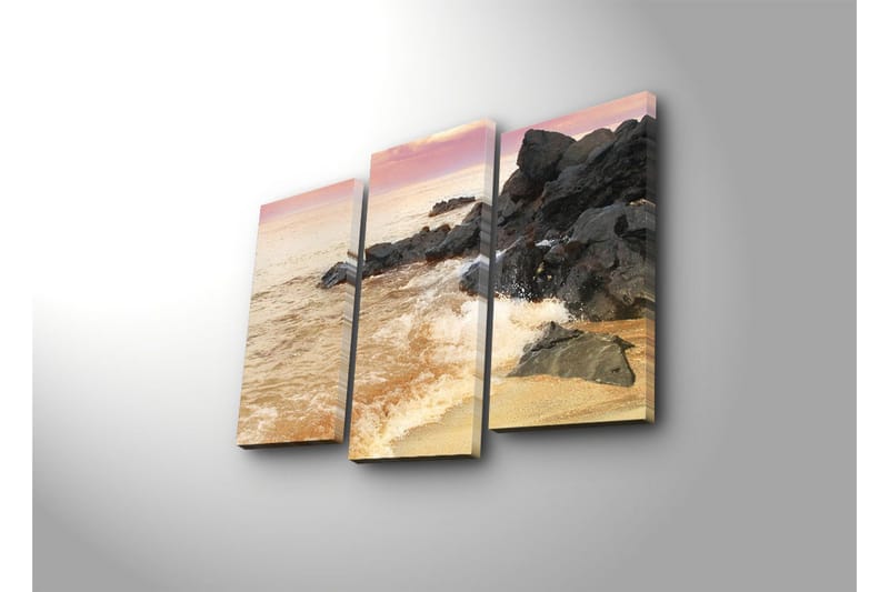 Dekorativ Canvasbilde 3 Deler - Flerfarget - Innredning - Bilder & kunst - Lerretsbilder