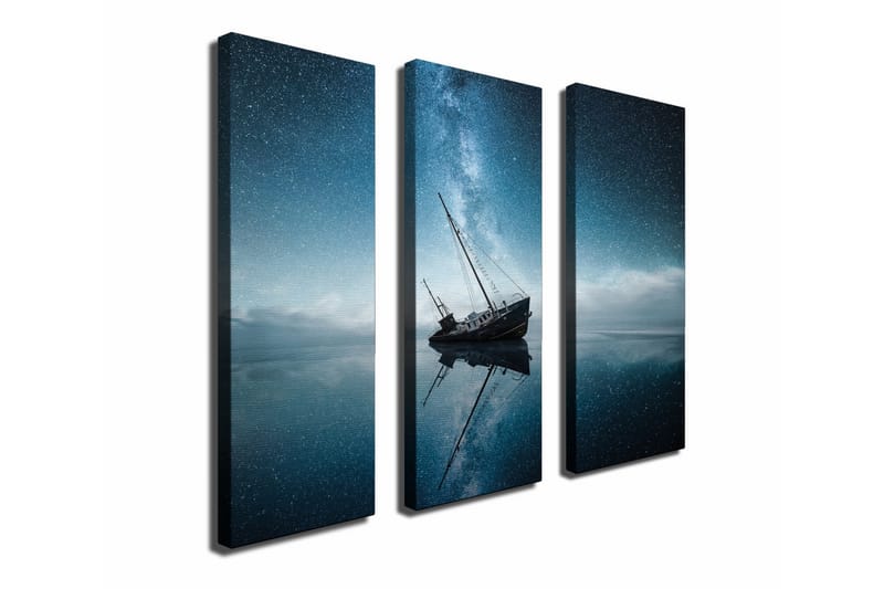 Dekorativ Canvasbilde 3 Deler - Flerfarget - Innredning - Bilder & kunst - Lerretsbilder