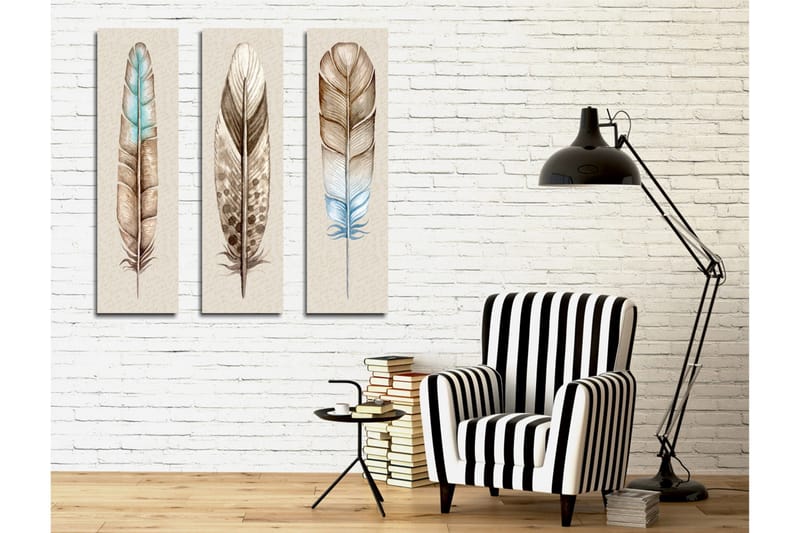 Dekorativ Canvasbilde 3 Deler - Flerfarget - Innredning - Bilder & kunst - Lerretsbilder