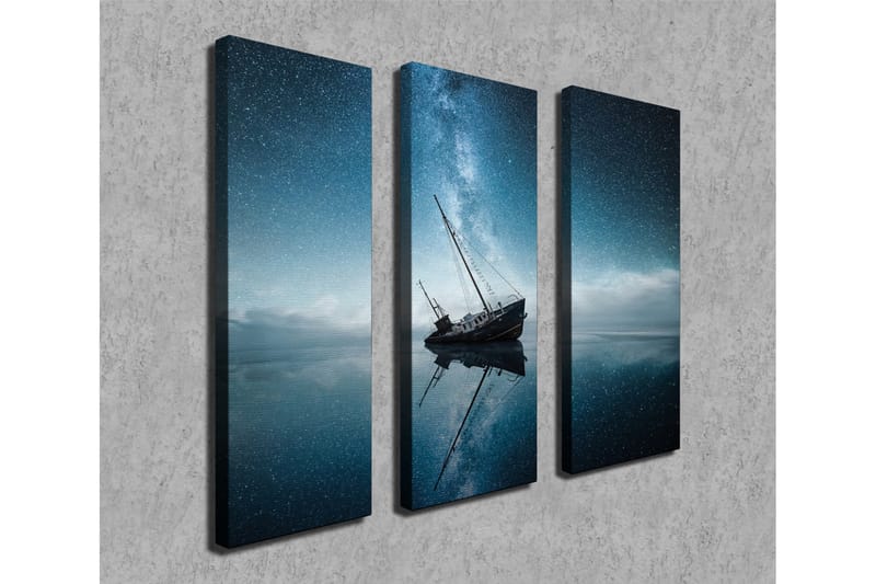 Dekorativ Canvasbilde 3 Deler - Flerfarget - Innredning - Bilder & kunst - Lerretsbilder