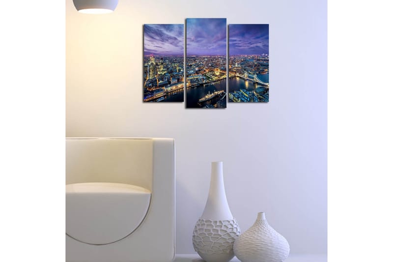 Dekorativ Canvasbilde 3 Deler - Flerfarget - Innredning - Bilder & kunst - Lerretsbilder