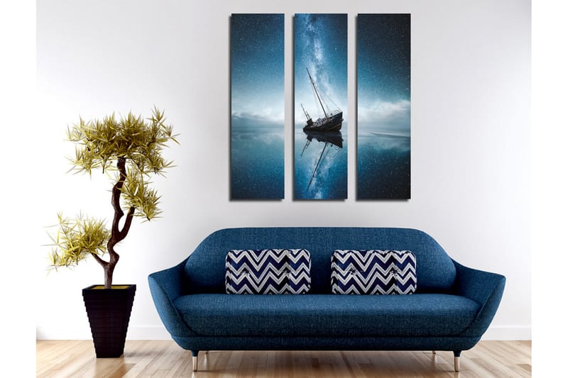 Dekorativ Canvasbilde 3 Deler - Flerfarget - Innredning - Bilder & kunst - Lerretsbilder