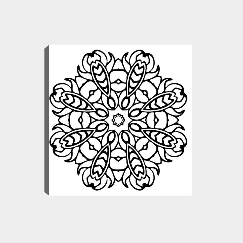 Dekorativ Canvasbilde 30x30 cm - Hvit|Svart - Innredning - Bilder & kunst - Lerretsbilder