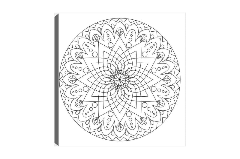 Dekorativ Canvasbilde 30x30 cm - Hvit|Svart - Innredning - Bilder & kunst - Lerretsbilder