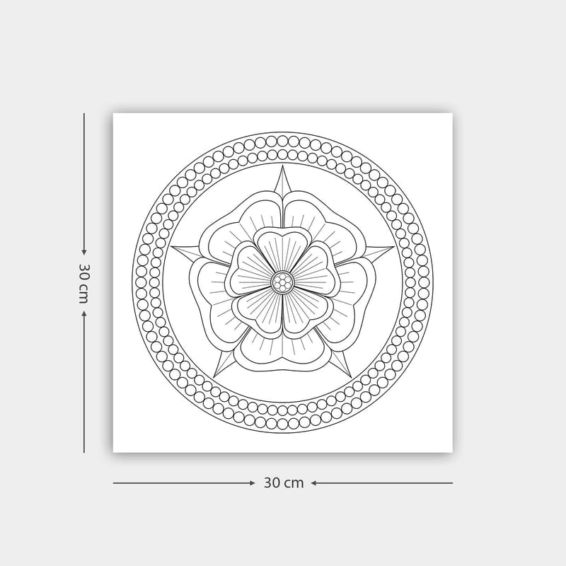 Dekorativ Canvasbilde 30x30 cm - Hvit|Svart - Innredning - Bilder & kunst - Lerretsbilder