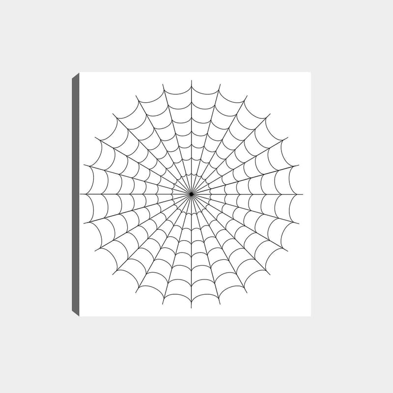 Dekorativ Canvasbilde 30x30 cm - Hvit|Svart - Innredning - Bilder & kunst - Lerretsbilder