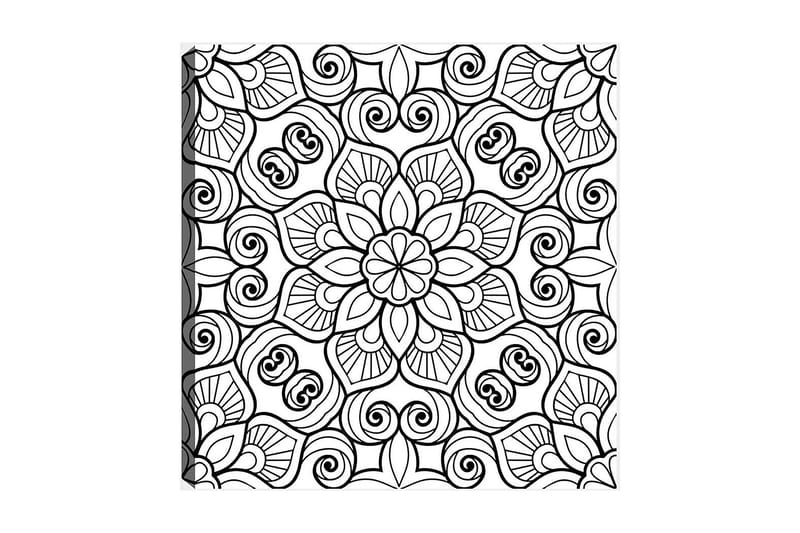 Dekorativ Canvasbilde 30x30 cm - Hvit|Svart - Innredning - Bilder & kunst - Lerretsbilder