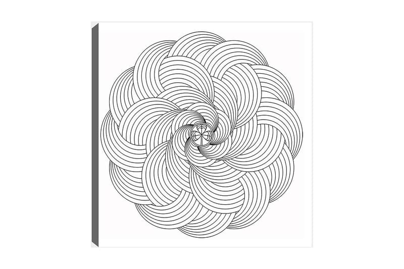 Dekorativ Canvasbilde 30x30 cm - Hvit|Svart - Innredning - Bilder & kunst - Lerretsbilder
