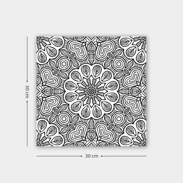 Dekorativ Canvasbilde 30x30 cm - Hvit|Svart - Innredning - Bilder & kunst - Lerretsbilder
