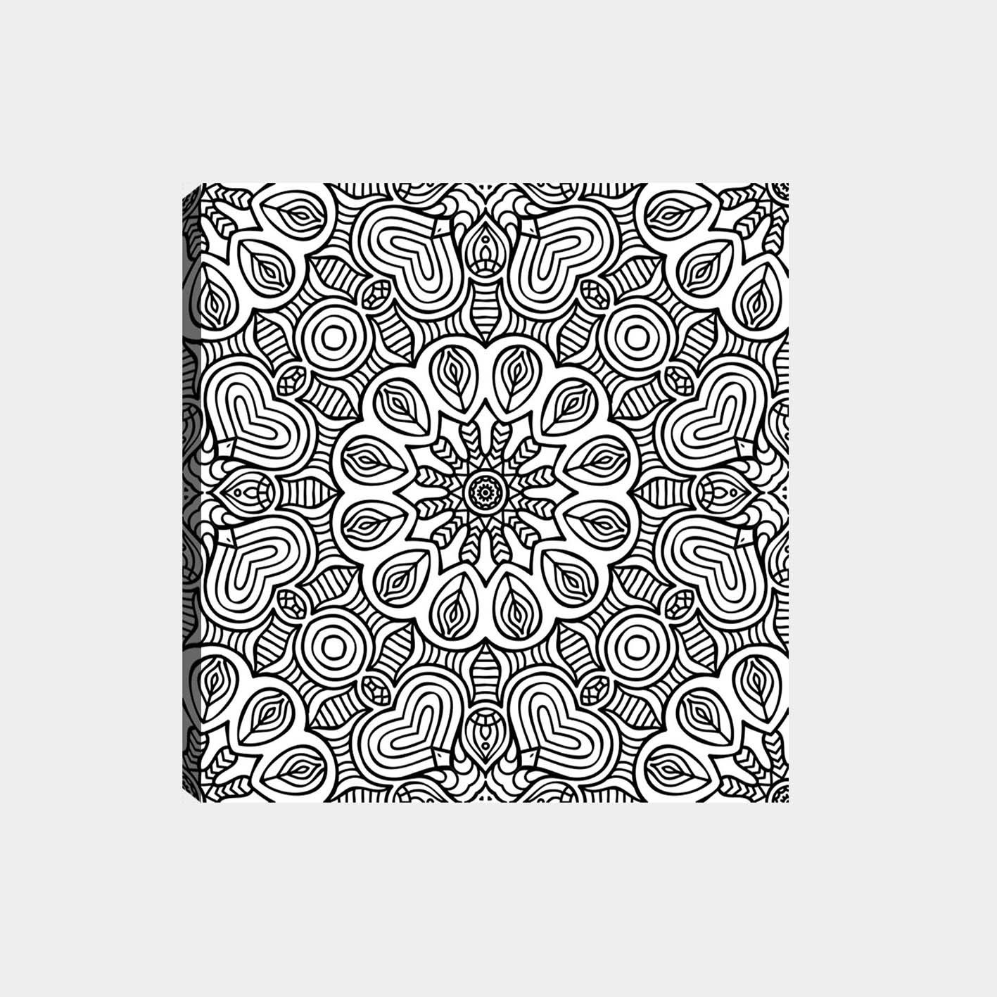Dekorativ Canvasbilde 30x30 cm - Hvit|Svart - Innredning - Bilder & kunst - Lerretsbilder