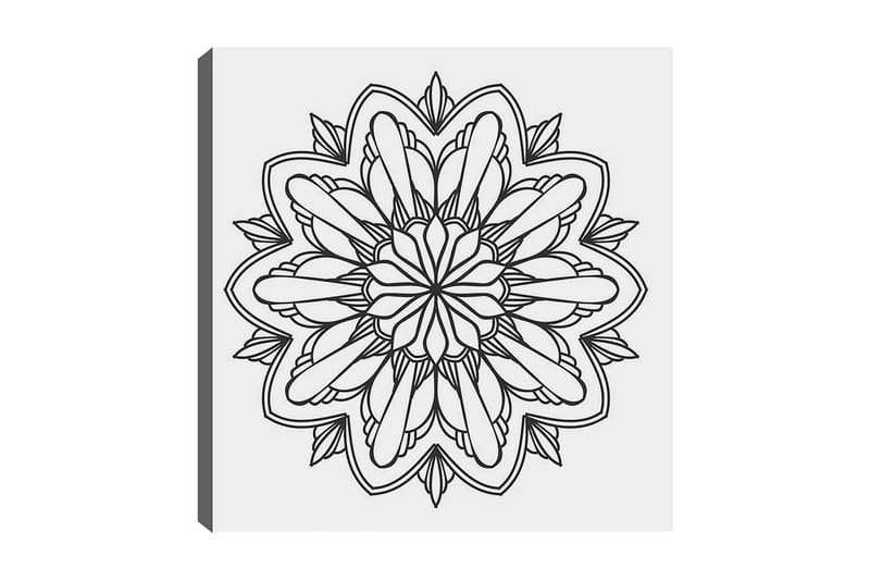 Dekorativ Canvasbilde 30x30 cm - Hvit|Svart - Innredning - Bilder & kunst - Lerretsbilder