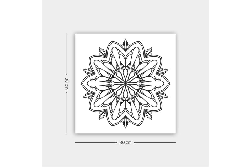 Dekorativ Canvasbilde 30x30 cm - Hvit|Svart - Innredning - Bilder & kunst - Lerretsbilder