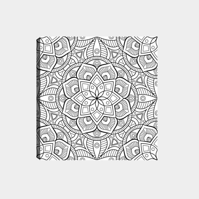 Dekorativ Canvasbilde 30x30 cm - Hvit|Svart - Innredning - Bilder & kunst - Lerretsbilder