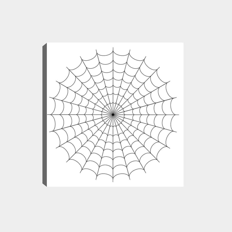 Dekorativ Canvasbilde 30x30 cm - Hvit|Svart - Innredning - Bilder & kunst - Lerretsbilder