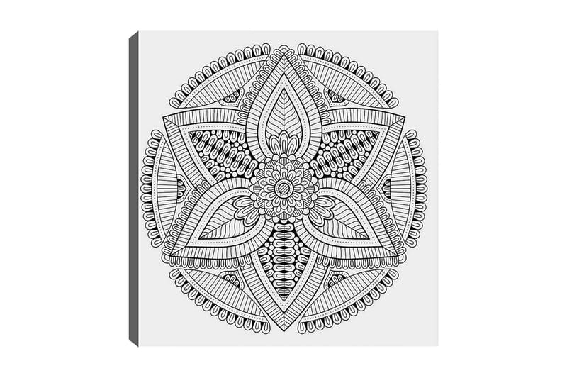 Dekorativ Canvasbilde 30x30 cm, Hvit|Svart