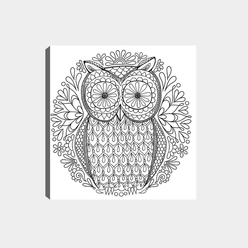 Dekorativ Canvasbilde 30x30 cm - Hvit|Svart - Innredning - Bilder & kunst - Lerretsbilder