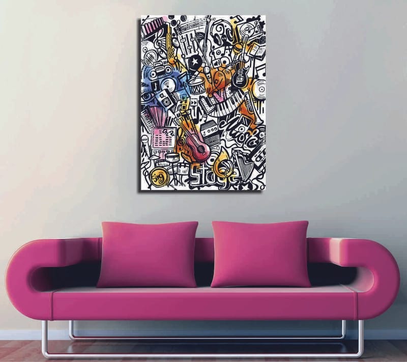 Dekorativ Canvasbilde 30x40 cm - Flerfarget - Innredning - Bilder & kunst - Lerretsbilder