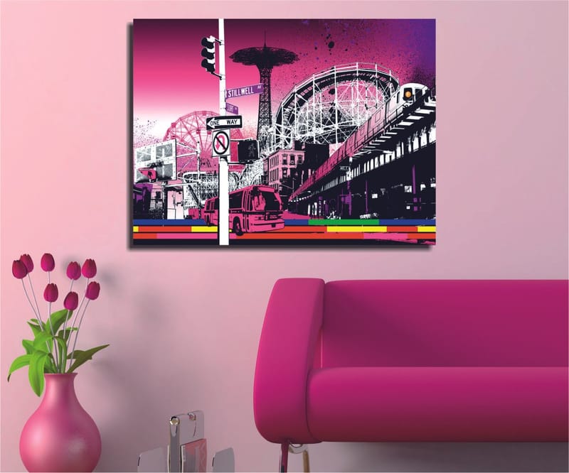 Dekorativ Canvasbilde 30x40 cm, Flerfarget