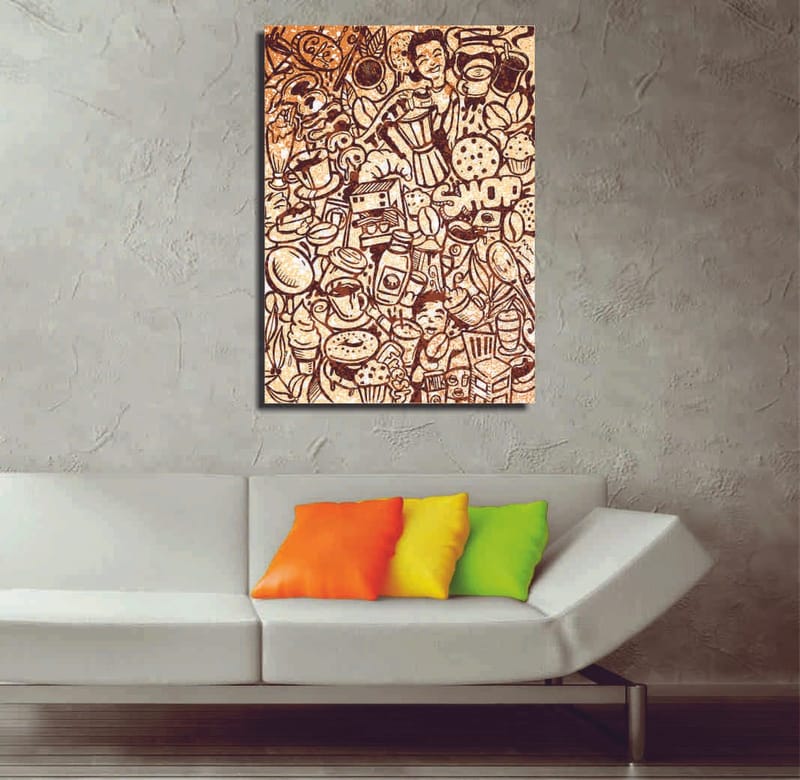 Dekorativ Canvasbilde 30x40 cm, Flerfarget