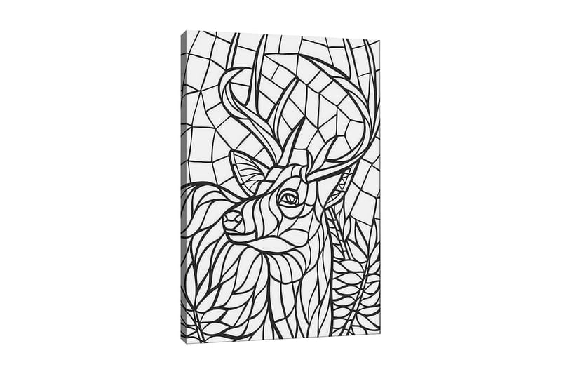 Dekorativ Canvasbilde 30x40 cm - Hvit|Svart - Innredning - Bilder & kunst - Lerretsbilder