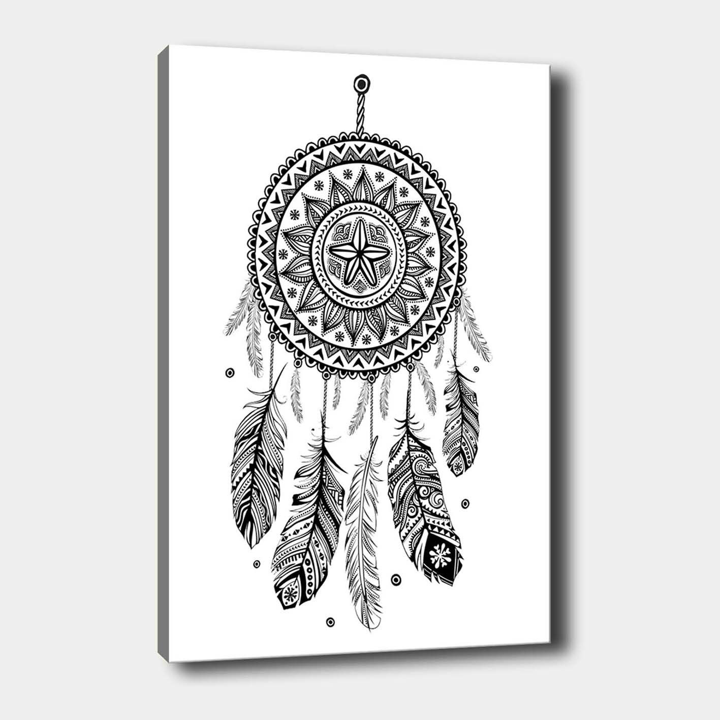 Dekorativ Canvasbilde 30x40 cm - Hvit|Svart - Innredning - Bilder & kunst - Lerretsbilder