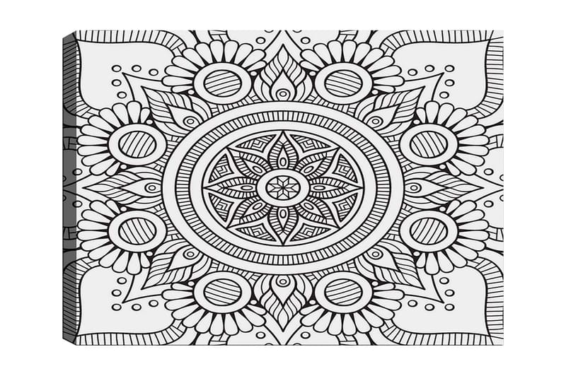 Dekorativ Canvasbilde 30x40 cm - Hvit|Svart - Innredning - Bilder & kunst - Lerretsbilder