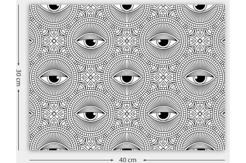 Dekorativ Canvasbilde 30x40 cm - Hvit|Svart - Innredning - Bilder & kunst - Lerretsbilder