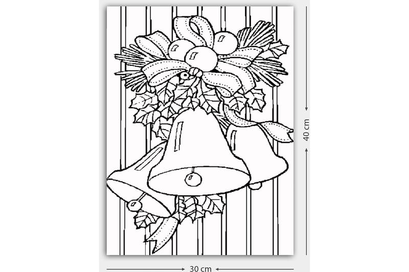 Dekorativ Canvasbilde 30x40 cm - Hvit|Svart - Innredning - Bilder & kunst - Lerretsbilder