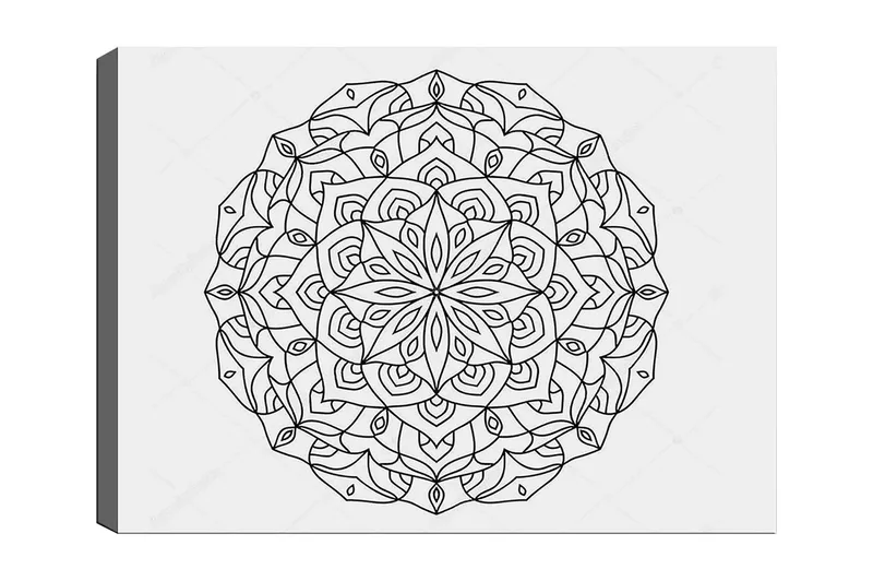 Dekorativ Canvasbilde 30x40 cm, Hvit|Svart