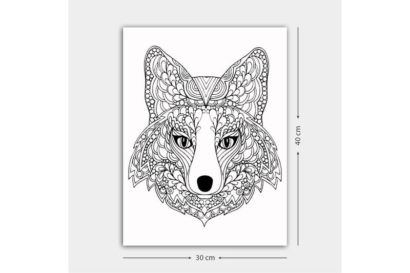 Dekorativ Canvasbilde 30x40 cm - Hvit|Svart - Innredning - Bilder & kunst - Lerretsbilder