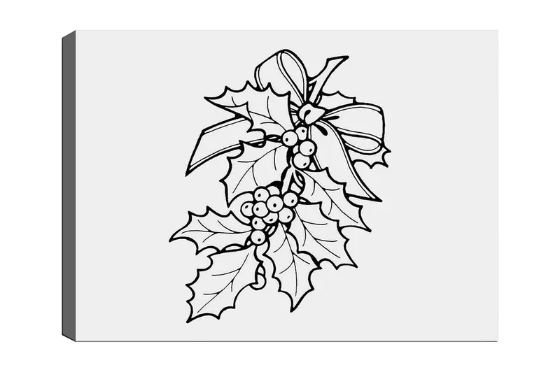 Dekorativ Canvasbilde 30x40 cm, Hvit|Svart