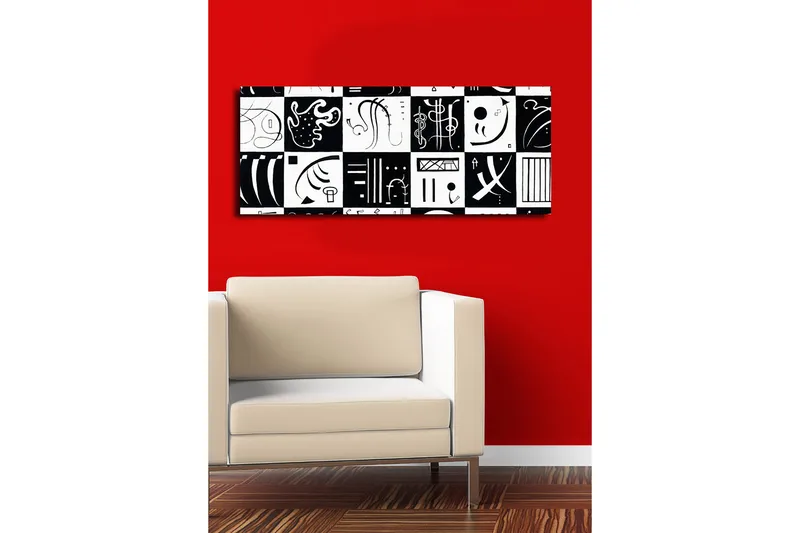 Dekorativ Canvasbilde 30x70 cm, Flerfarget