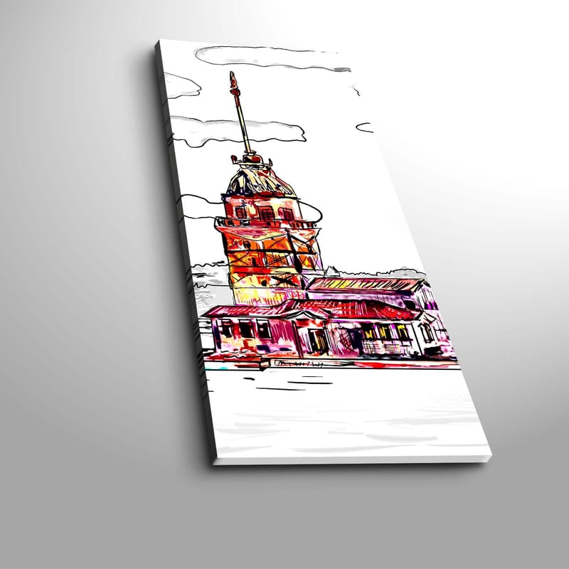 Dekorativ Canvasbilde 30x70 cm, Flerfarget