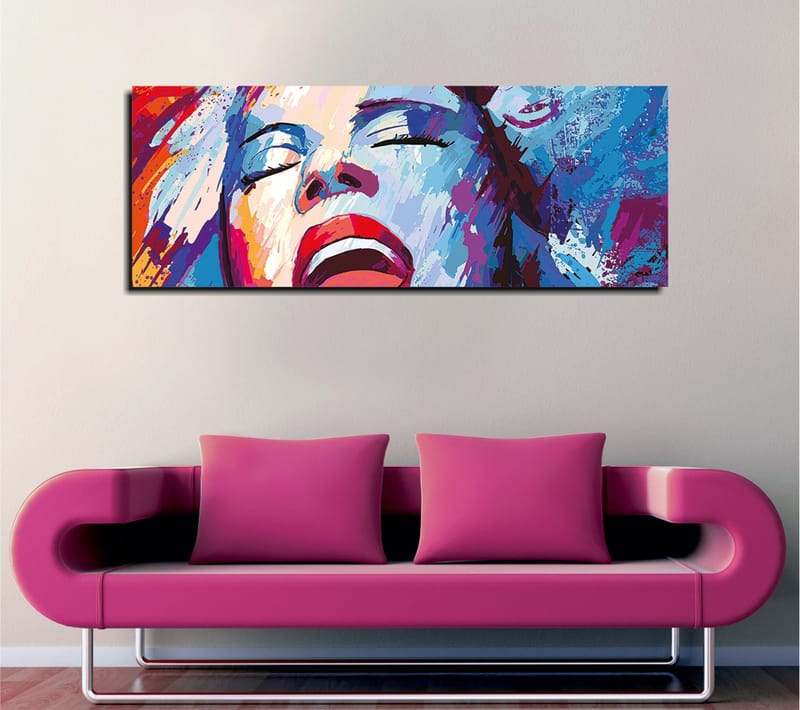 Dekorativ Canvasbilde 30x80 cm, Flerfarget