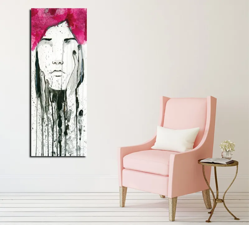 Dekorativ Canvasbilde 30x80 cm, Flerfarget