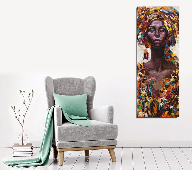 Dekorativ Canvasbilde 30x80 cm, Flerfarget