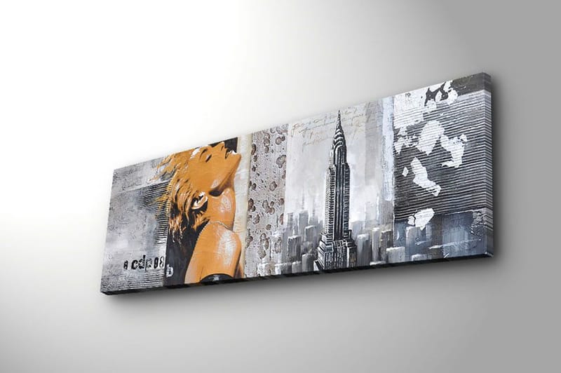 Dekorativ Canvasbilde 30x90 cm - Flerfarget - Innredning - Bilder & kunst - Lerretsbilder